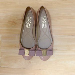 Salvatore Ferragamo Varina Patent Ballet Flats